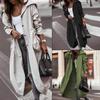 2025 Autumn and Winter New Style, Temperament, Personality, Casual, Large Lapel, Medium To Long Style, Windbreaker Jacket, Women's