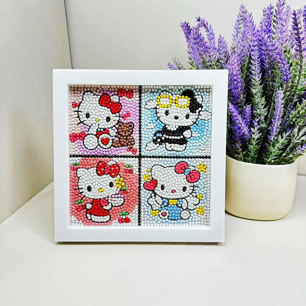 Free Shipping/Cartoon Diamond Painting Children'S Gift Handmade Cross Stitch Framed Diy Bedroom Sticker