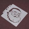 Exquisite Christmas Spraying Drawing Template Portable Washable 3-ring Loose-leaf Stencils Reusable Anti-break for Kids