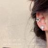 Galaxy and You~ Asymmetrical Star Zircon Stud Earrings New Popular Earrings Women's High-end Temperament Earrings