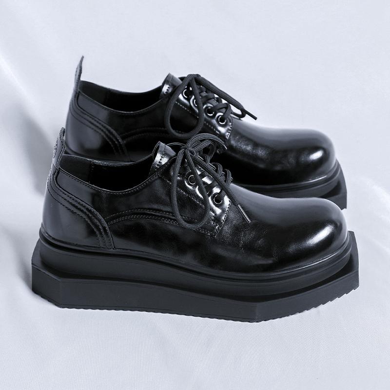

Модный дизайн, мужские кожаные туфли, классические черные, тренд с индивидуальностью, мужская обувь для вечеринок, отдыха и активного отдыха 44 чёрный