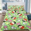 Exquisite 3D Cartoon Wallpaper Shin-chanS Digital Printing Bedding Set Duvet Cover Comforter Bed Youth Kids Girl Boys Gift