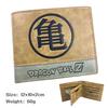 Dragon Ball Z Goku Turtle Kanji Embossed PU Leather Bifold Wallet Kai Anime Unisex Short Purse 1pcs