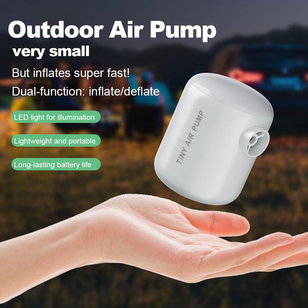 Outdoor Camping Wireless Electric Air Pump Dual-Function Inflator/Deflator Air Mattresses Swim Rings Multi-Purpose Air Pump