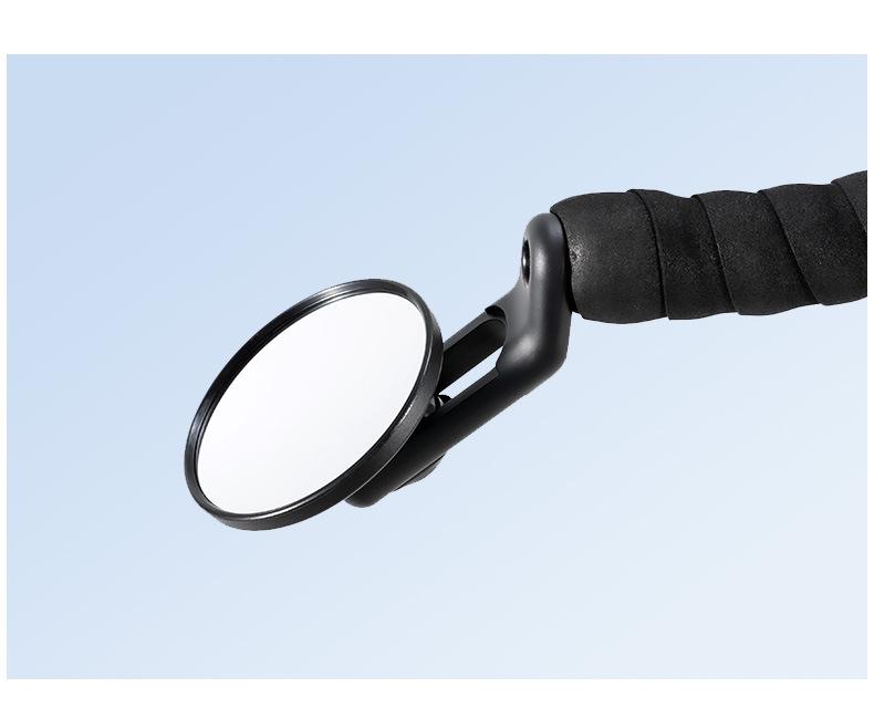 360° Adjustable Stainless Steel Rearview Mirror for Road Bike Handlebars
