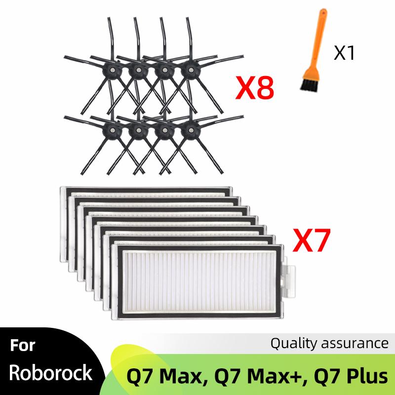 Passend für Xiaomi Roborock Q7 Max / Q7 Max+ / T8 Roboter Staubsauger Ersatzteile Haupt- Seitenbürste Hepa Filter Mopp Tuch Zubehör