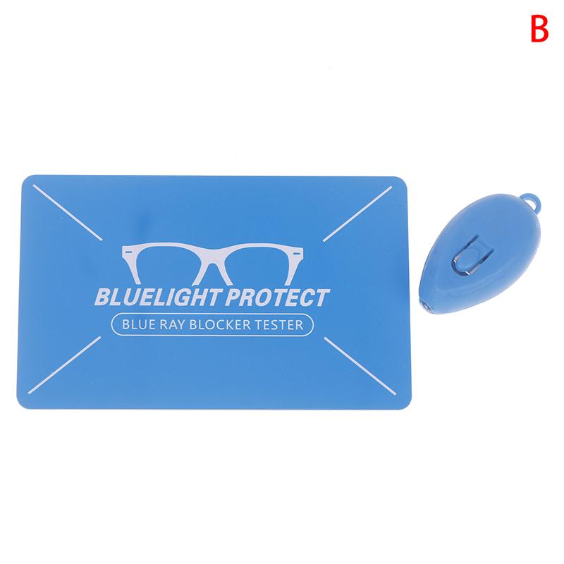 

Тестовая карта из ПВХ против синего света Тестовые очки с подсветкой Аксессуары для УФ-теста Многоразовая карта обнаружения синего света Генератор карт