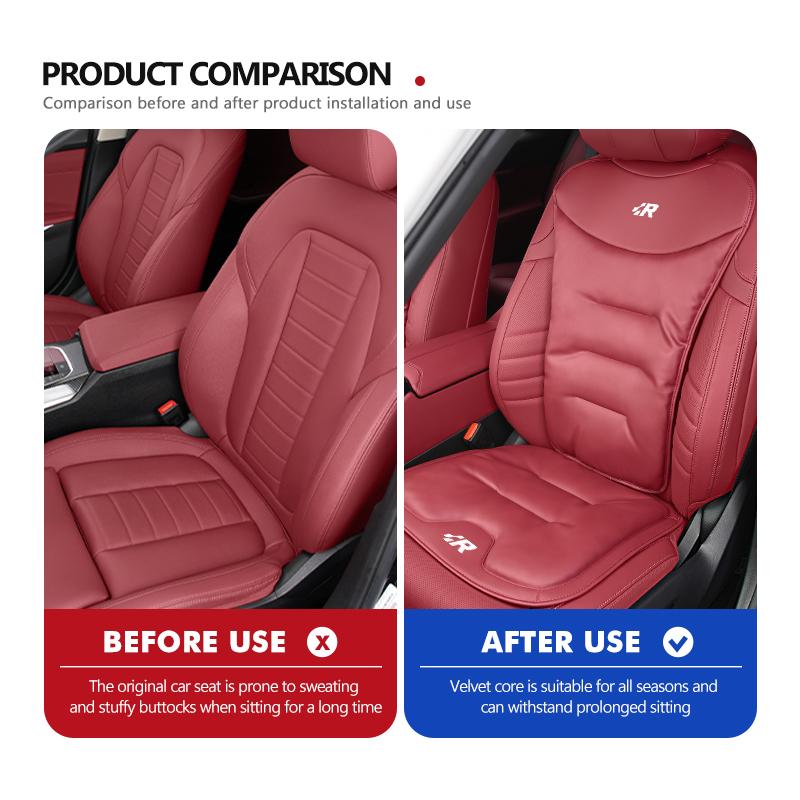 For Volkswagen VW Car Velour Cushion Breathable Back Seat Cushion Seat Cover GTI Tiguan Passat B5 B6 B7 CC Jetta MK5 MK6 Polo ze2