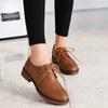 Britischer Stil Einzelschuh für Damen 2026 College-Stil geschnitzte grob gefütterte Lederschuhe mit Studentenriemen Oxford-Schuhe
