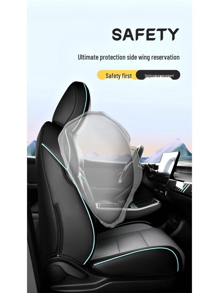 Aion Y Full Leather Car Seat Cushion - All-Season, New Model