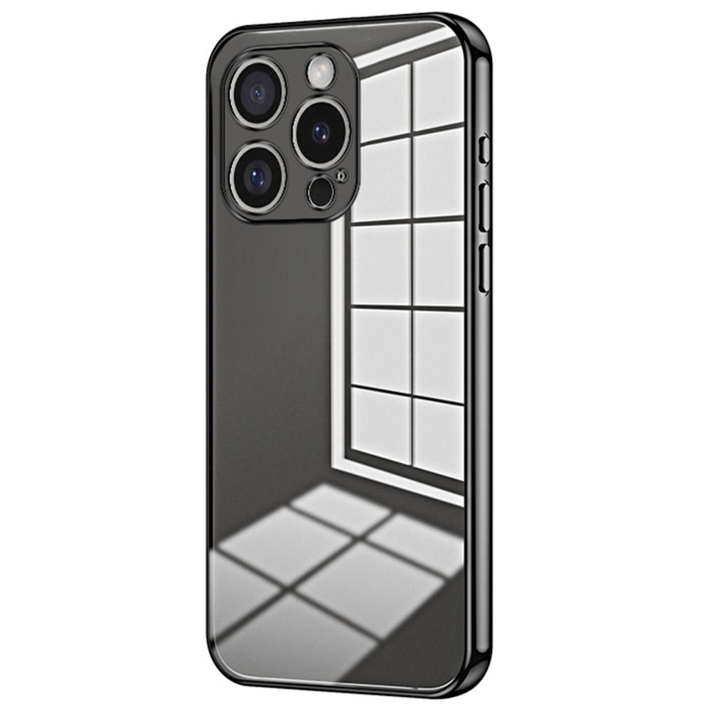 For iPhone 16 Pro Case Electroplating Frame Soft TPU Phone Cover