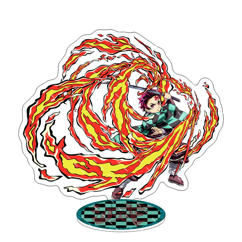 Anime Demon Slayer Peripheral Acrylic Stand Figure Kimetsu No Yaiba Douma Kokushibo Akaza Desktop Decoration Fans Collect Gift