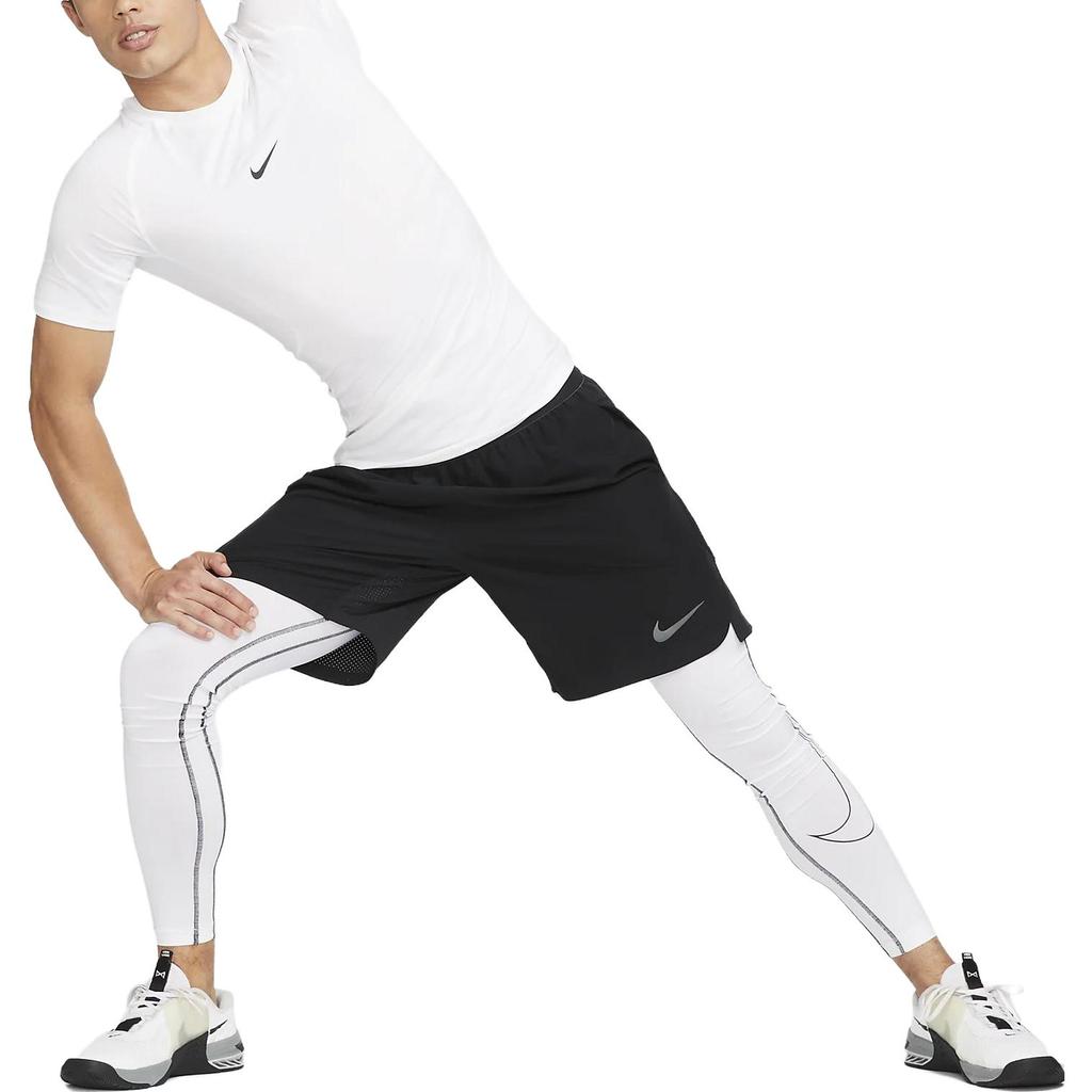 Nike Pro Men's Dri-FIT Tight Short-Sleeve Fitness Top White FB7933-100