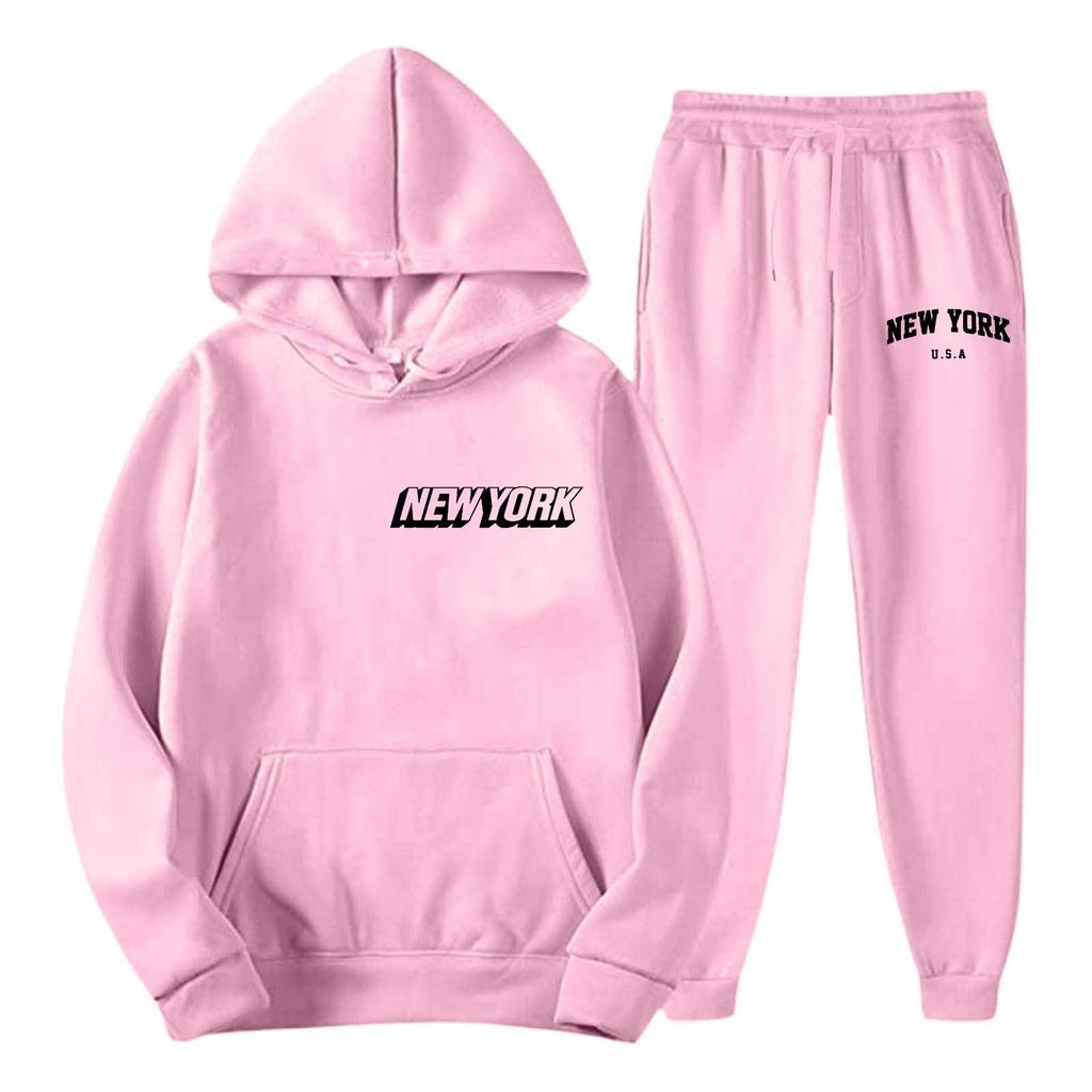 2026 Fall/Winter New Casual Printed Hoodie & Pants Set