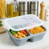 Rectangle Foldable Lunch Box Airtight Fresh Keeping Box Food Storage Container  for Kitchen