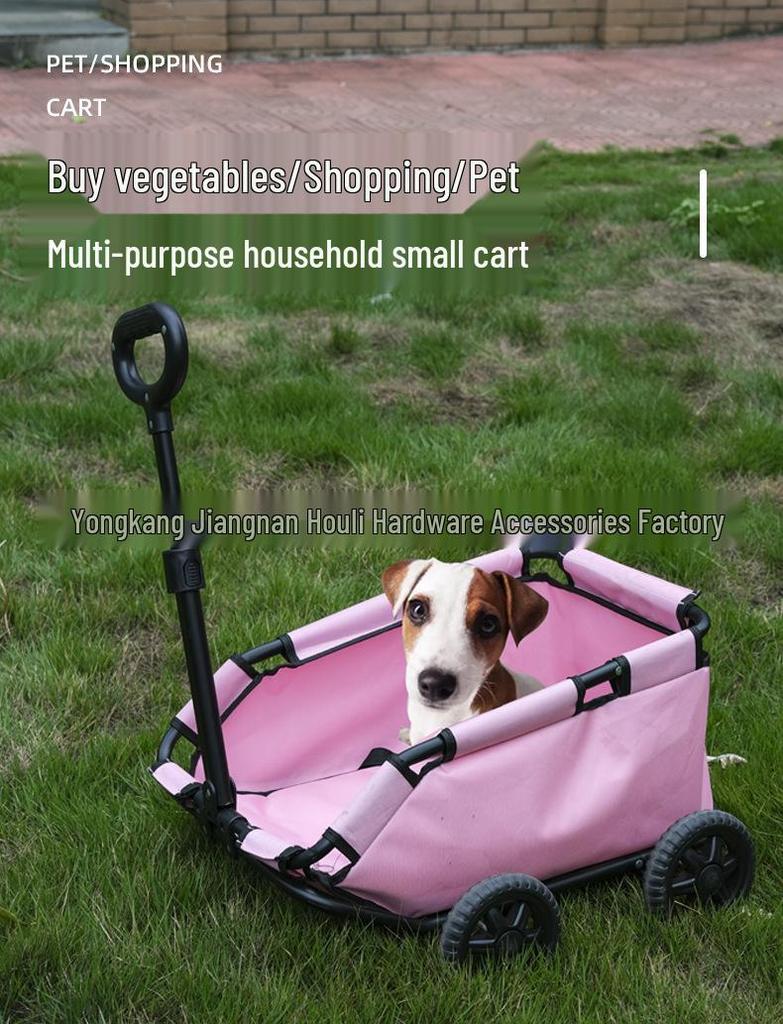 Pet Small Dog Lightweight Foldable Stroller and Pull Cart