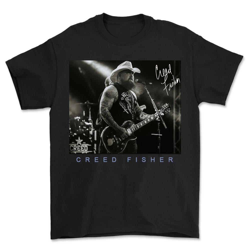 Creed Fisher Live In Concert Signed Adult Unisex Shirt Full Size XXL