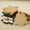 Kraft Cards Labels Paper Cards Gift Tags Christmas Tree Shape Hang Tag Christmas Party Decoration