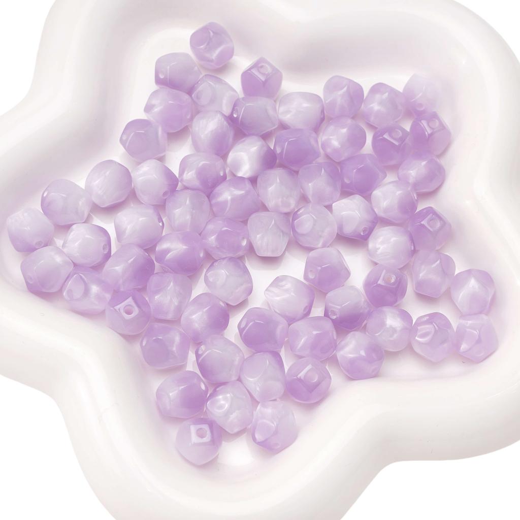 10mm 10Pcs Resin Octagon Beads Imitation Cat Eye Beads DIY Bracelet Necklace Earrings Jewelry Accessories