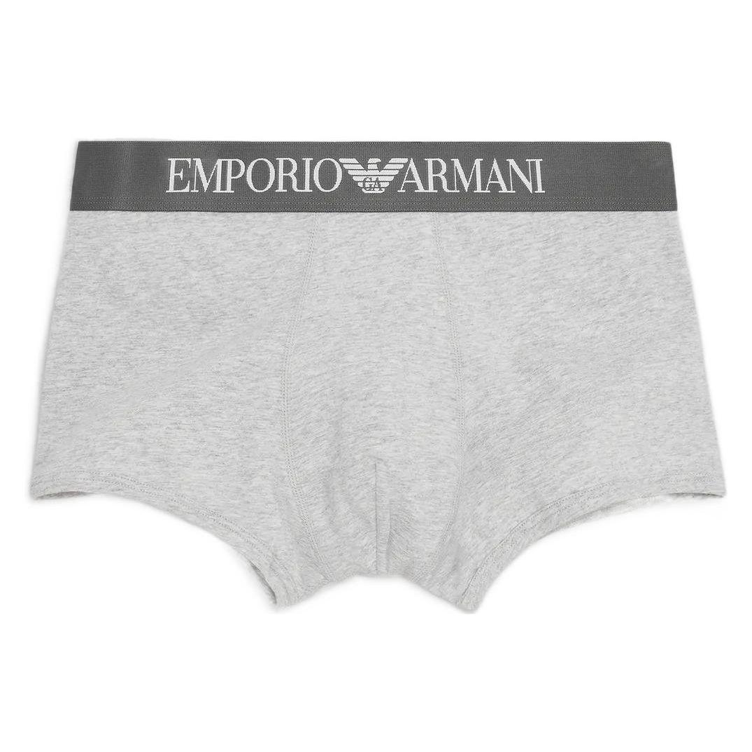 Emporio Armani FW22 Боксеры с принтом логотипа Мужское нижнее белье Серый 111389-CC729-00048 S