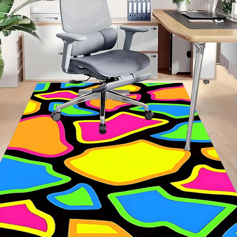 1PC Abstract Art Extra Large Non Slip Floor Carpet, Office, Family, Bedroom Large Area Rug Indoor Rugs, Vibrant Colors