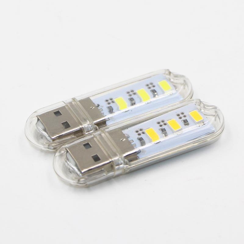 Auto Licht Schlüsselanhänger 5V USB LED 3/8 LED Dekorationslampe USB Gadget USB Gerät Strom Weiß Warmes Licht Atmosphärenlampe