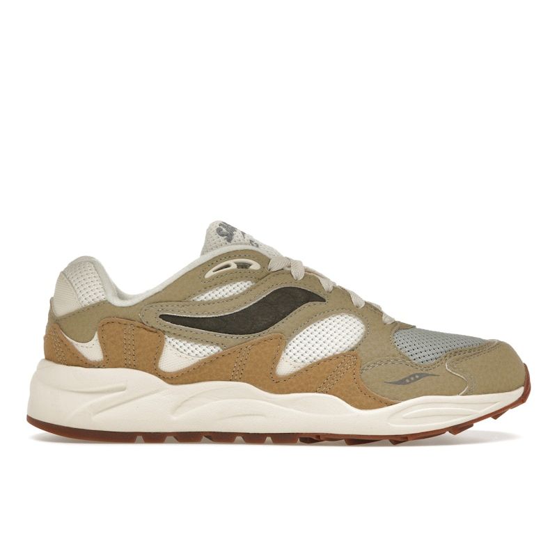 Saucony Grid Shadow 2 Sand Sage Mushroom Unisex Retro Running Shoes S70799-1 41