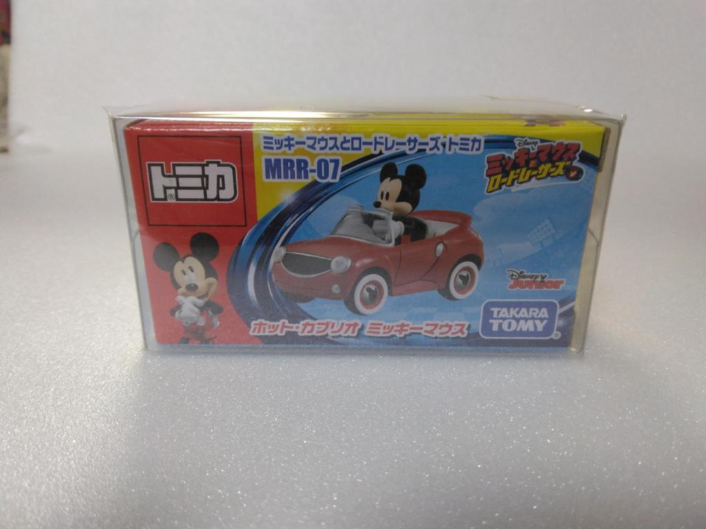 Mickey Mouse Diecast Car Cabriolet with Clear Case MRR-07, Minicar,