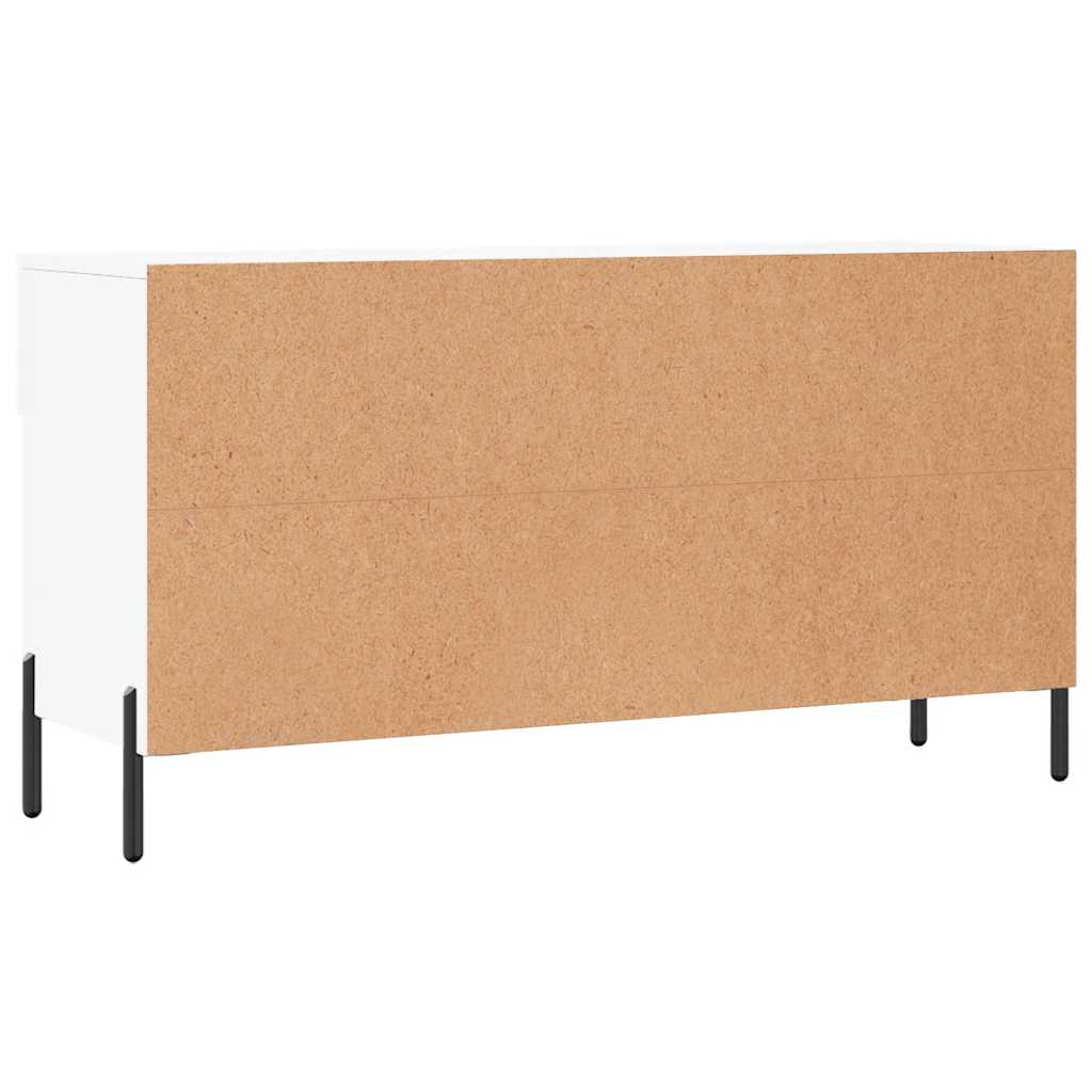 Vidaxl Ławka Z Miejscem Na Buty, Biała, 102X35X55 Cm