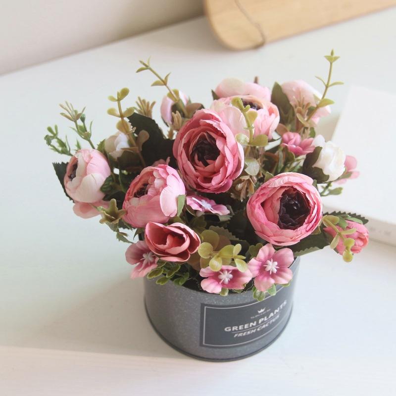 European Fake Artificial Flower Mini Bonsai Party Home Hotel Wedding Office Garden Decoration