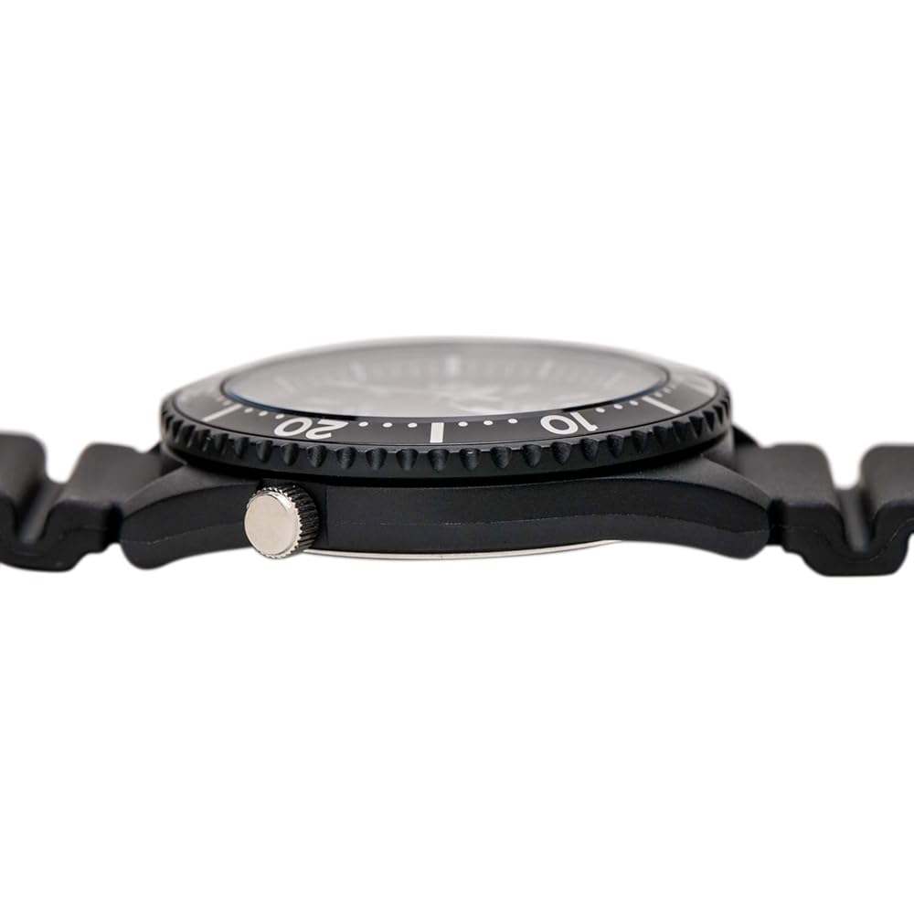 Citizen Q&Q Solar Analog Watch 10 ATM Water Resistant Rubber Strap Men's Black