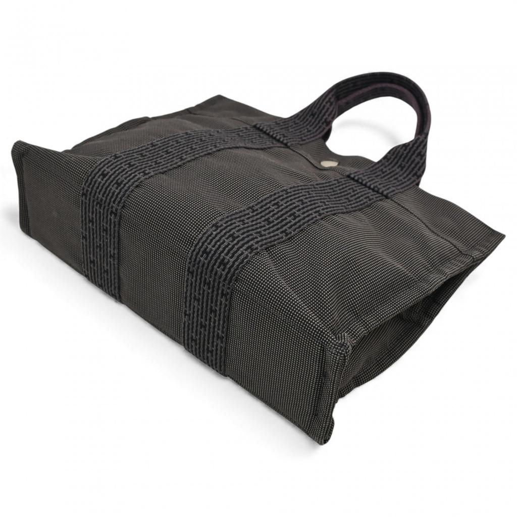 Auth HERMES Airline PM Tote Bag Canvas he6622cc