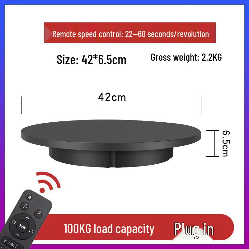 High-Capacity Electric Rotating Display Stand for Photography and Video