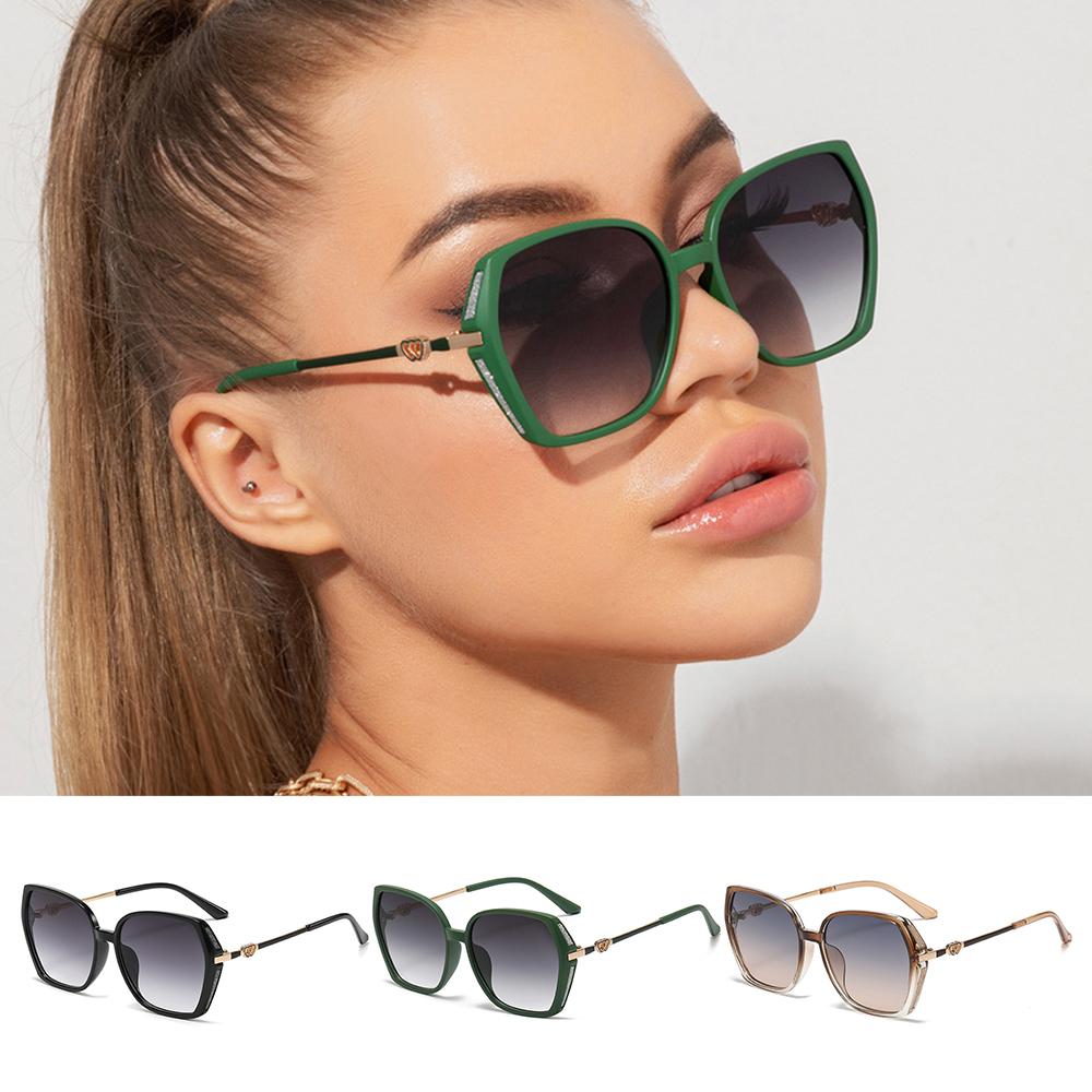 Street Shooting Large Frame Sunglasses Oversized Gradient Eyewear Luxury Retro Sun Glasses