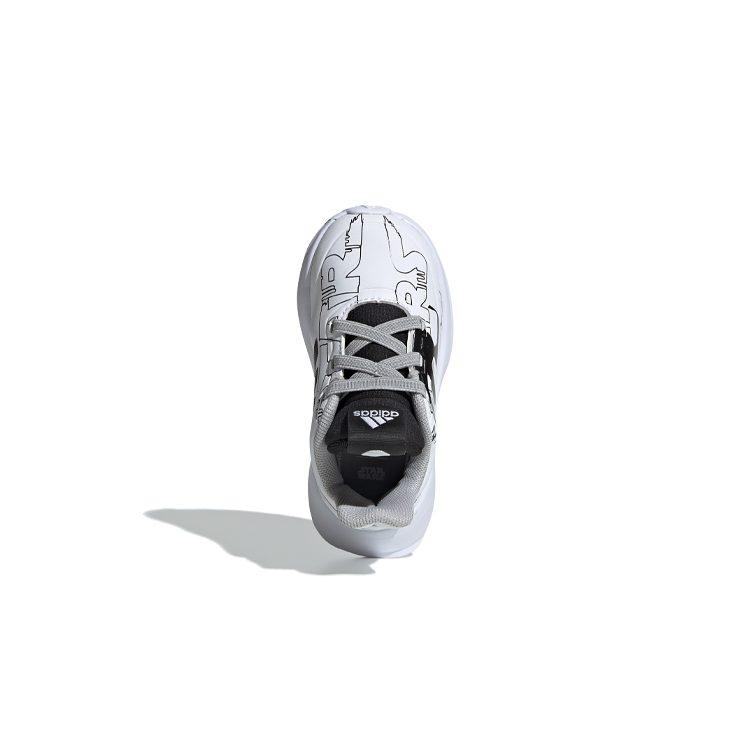 adidas Rapidarun Starwars El I Slip Resistant Slip Resistant Low Top Toddler Shoes White Black Infant And Toddler G27555