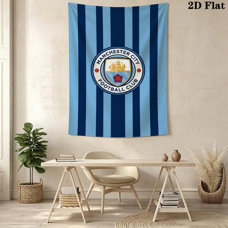 Manchester City Football Club Crest Bedding 1 Duvet Cover 2 Pillowcase Without Core Soft And Comfortable Christmas Birthday Gift Bedding Set