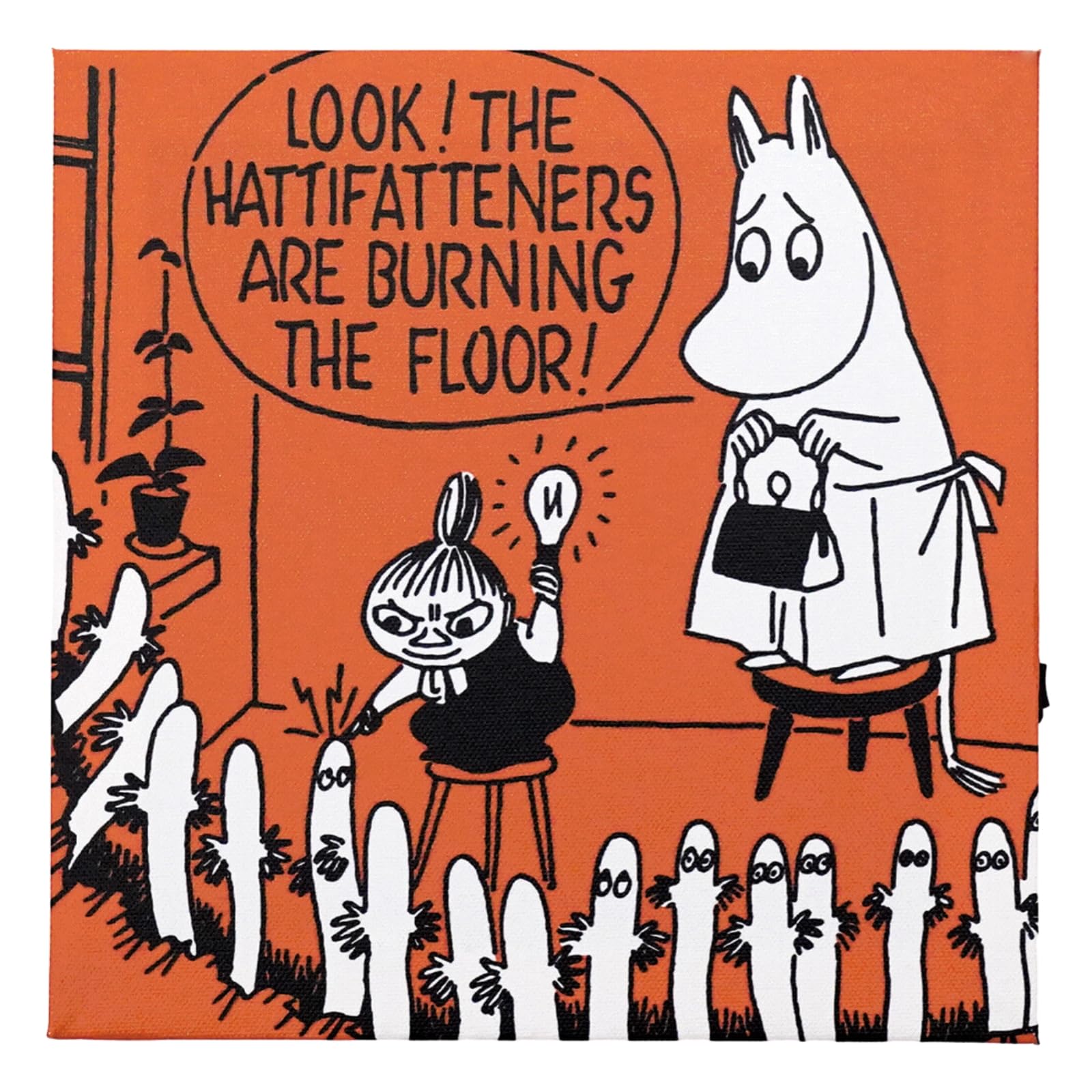 

Toyo Case LED Canvas Art Moomin Series, W20 x D2.5 x H20cm, LCA-MMN, with Sound Sensor (RED)
