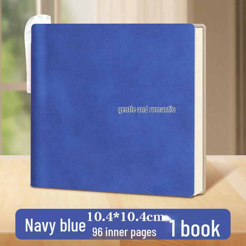 Stylish Cartoon Stamp Mini Notebook: Cute, High-Value, Simple Square Pocket Journal