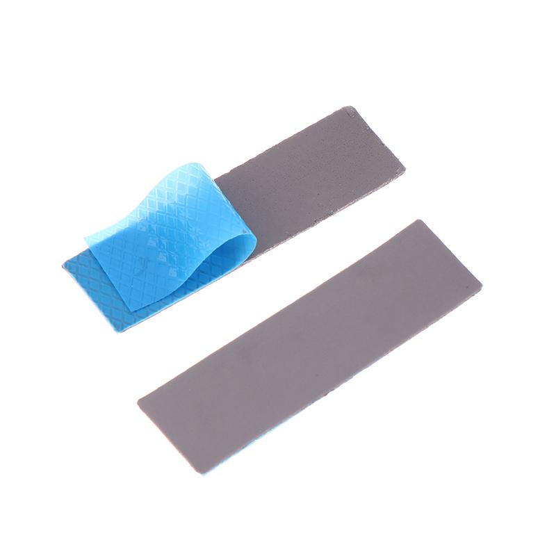 2 vnt. 15W M.2 terminių pagalvėlių laidžios pagalvėlės lakštas 0,5/1,0/1,5 mm silikoninė SSD terminė pagalvėlė lipni izoliacinė terminė pagalvėlė nešiojamam kompiuteriui