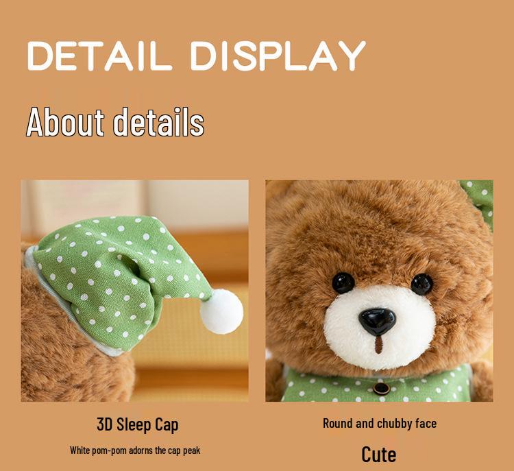 Adorable Teddy Bear Plush Pajamas Doll - Soft Toy Gift for Kids