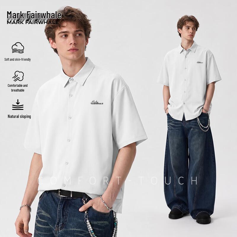 MARK FAIRWHALE Men s Summer Short Sleeve Polo Shirt XL