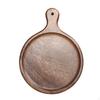 Wooden Serving Board with Handle Pizza Smooth Walnut Platter for Hosts,