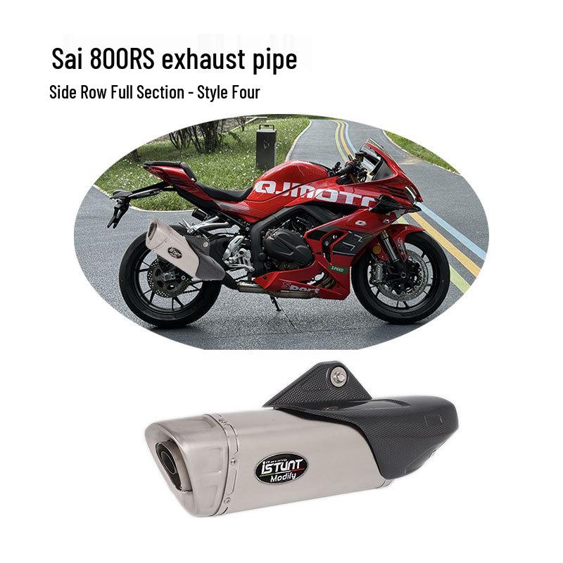 Compatible Exhaust Pipe Modification for Qianjiang QJMOTOR Sai 800RS: Original Valve Mid and Front Sections