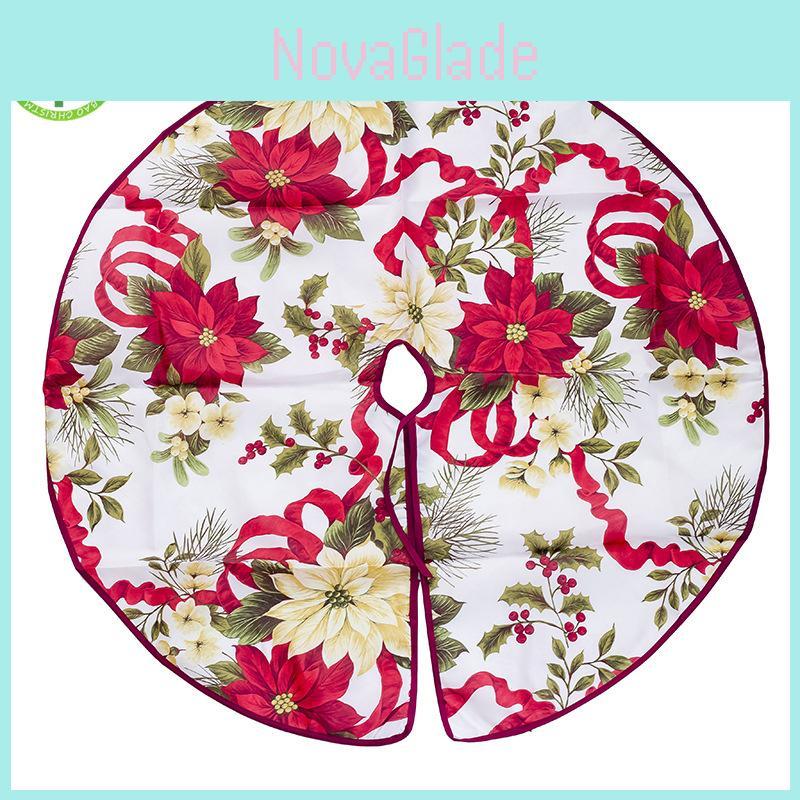 Snowman Santa Christmas Tree Skirt Decoration For Xmas Holiday Supplies Festival