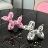 Disco Dog Ornament, Maximalist Balloon Dog Statue for Dog Mom & Dog Dad, Aesthetic Disco Ball Decor, Preppy Apartment Home Decor, Cute Room Decor &