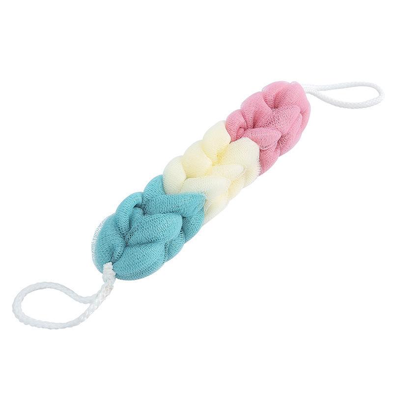 Large Sized Shower Strip With Adult Shower Flower Pull Back Strip, Powerful Cleaning Bath Towel Rub Back Bath Towel Shower Strip.