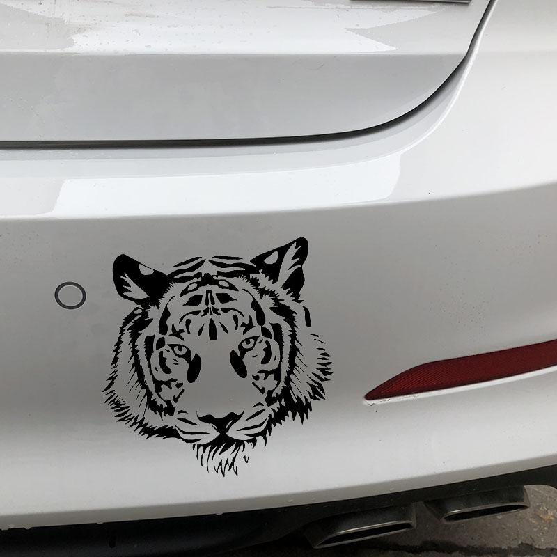 Car Stickers POWERFUL TIGER HEAD Vinyl Decals Motorcycle Decoration Accessories Waterproof Sunscreen Cover Scratches