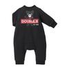 Miki House Double B Coverall Romper Long Sleeve Plain Bear Made In Japan Boys Girls Baby Infant Baby Clothes Clothes 80cm Black [Miki House]
