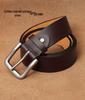 Men's Retro Buckle Cowhide Leather Belt - Fashionable & Versatile Genuine Leather Pants Accessory.
