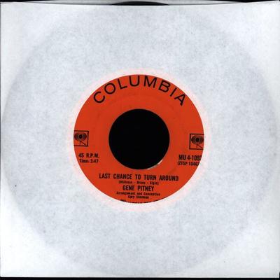 7inch Record GENE PITNEY - Last Chance To Turn Around MU41093 Columbia 1965 Canada Rock Used